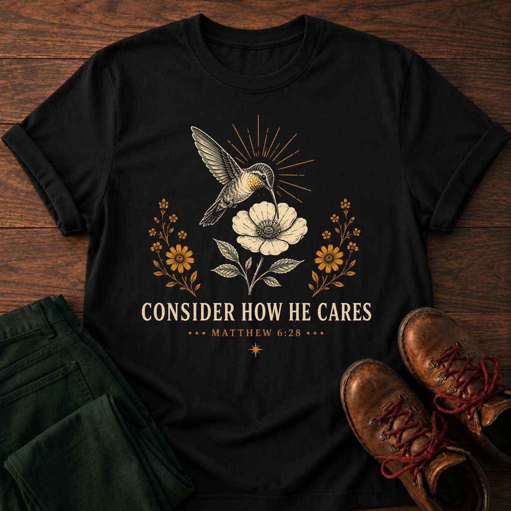 How He Cares T-Shirt