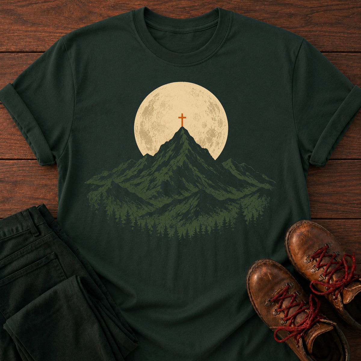 Moon Lit Cross T-Shirt