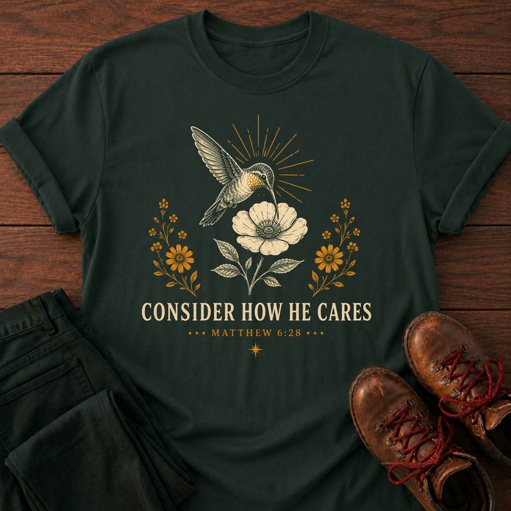 How He Cares T-Shirt
