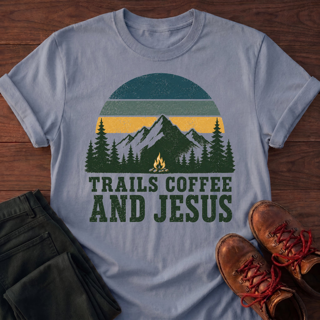 Trails, Coffee & Jesus T-Shirt