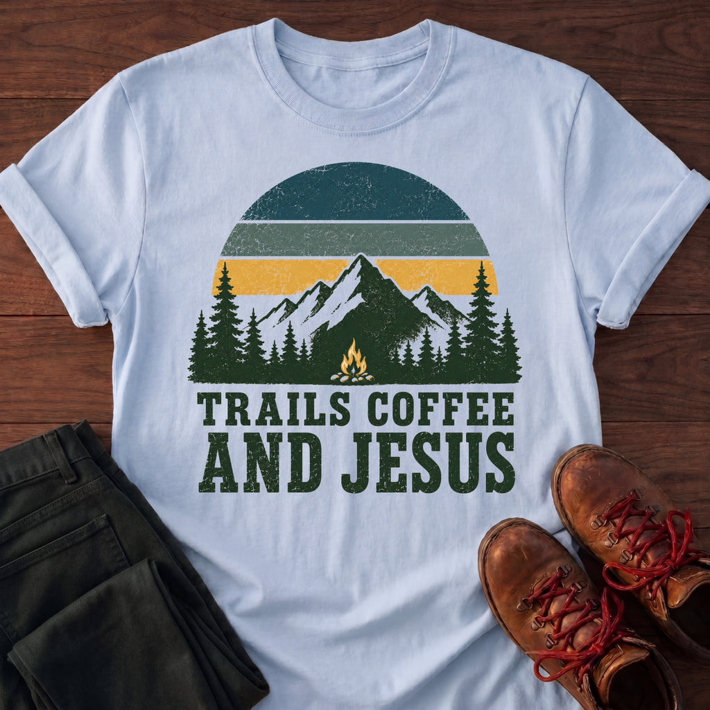 Trails, Coffee & Jesus T-Shirt