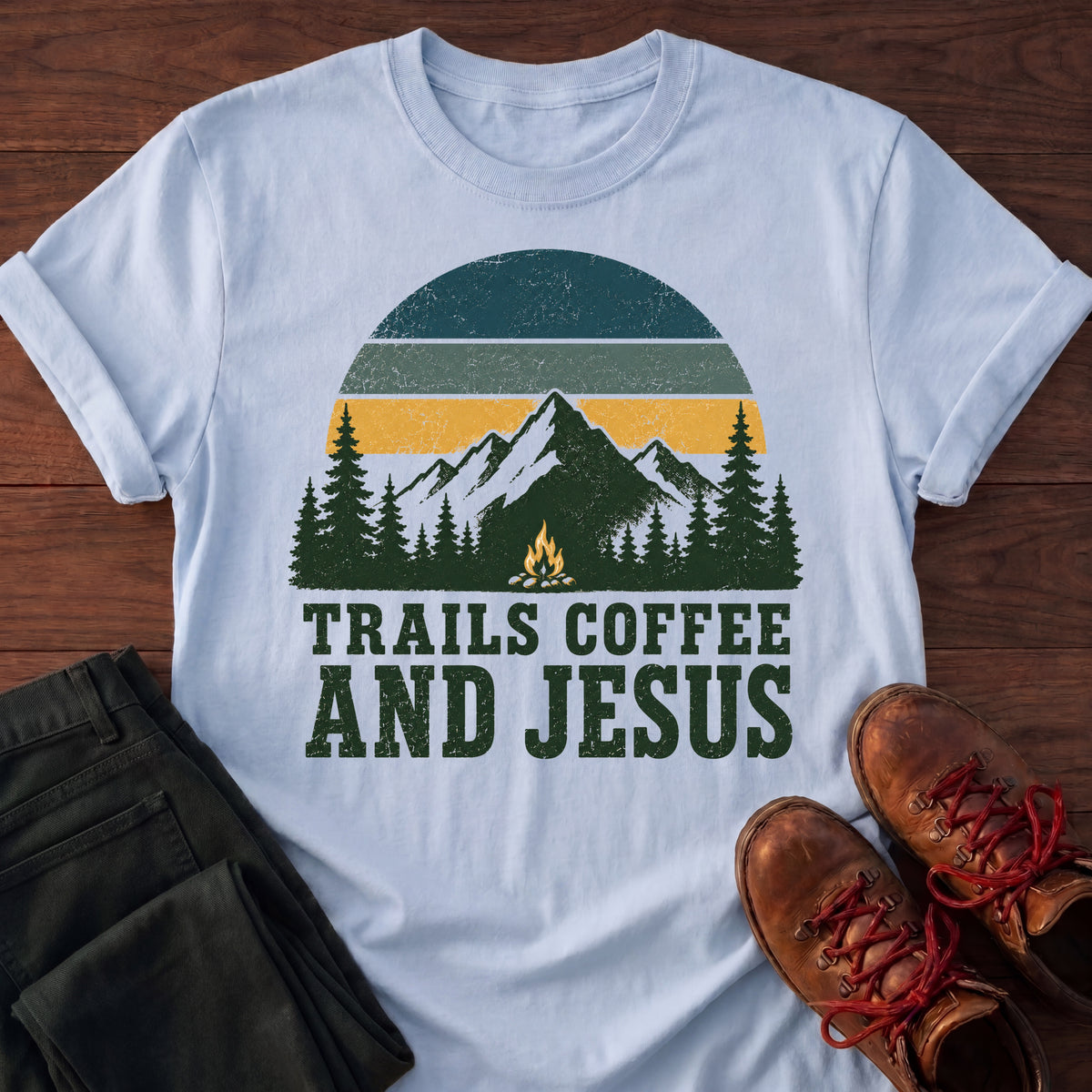Trails, Coffee & Jesus T-Shirt