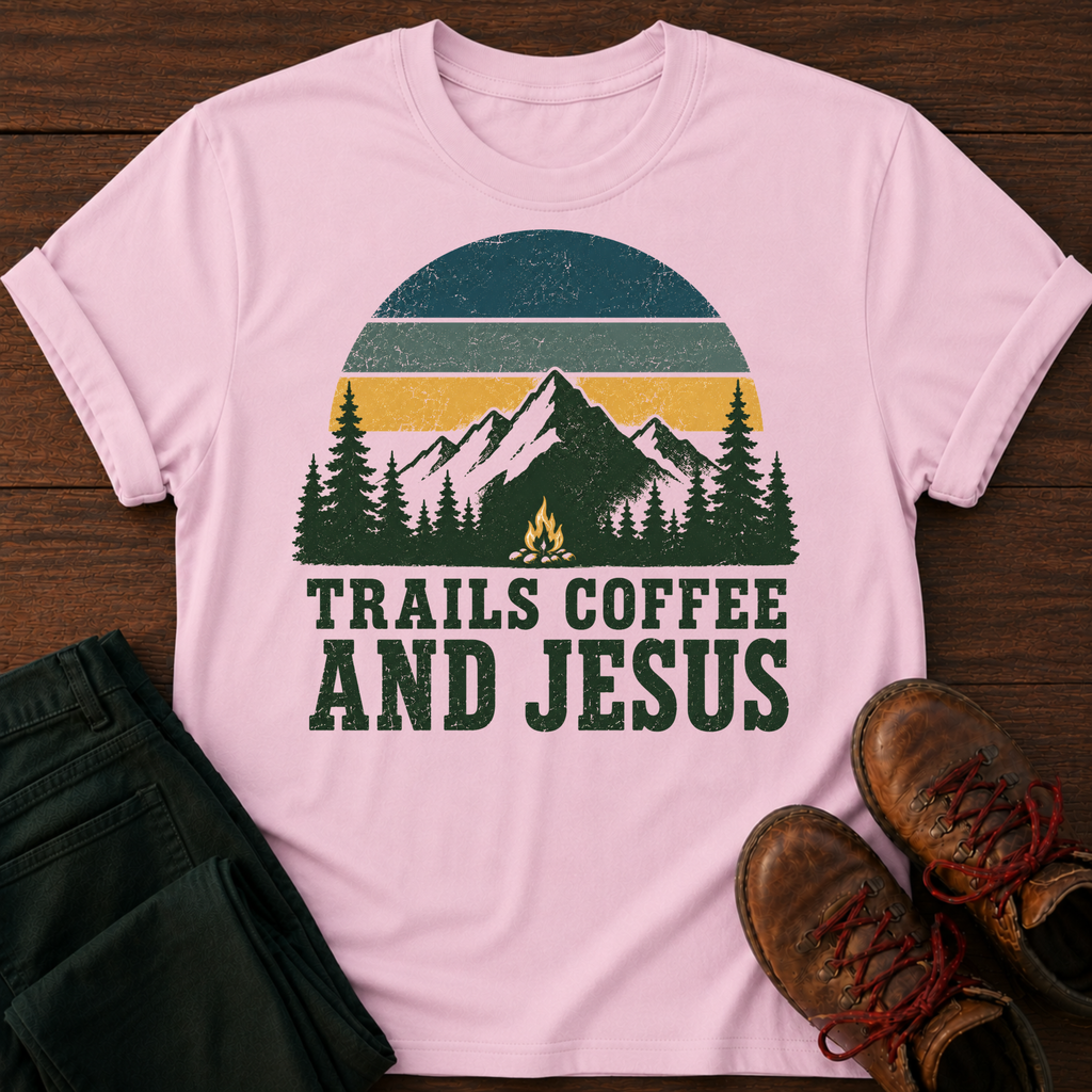 Trails, Coffee & Jesus T-Shirt