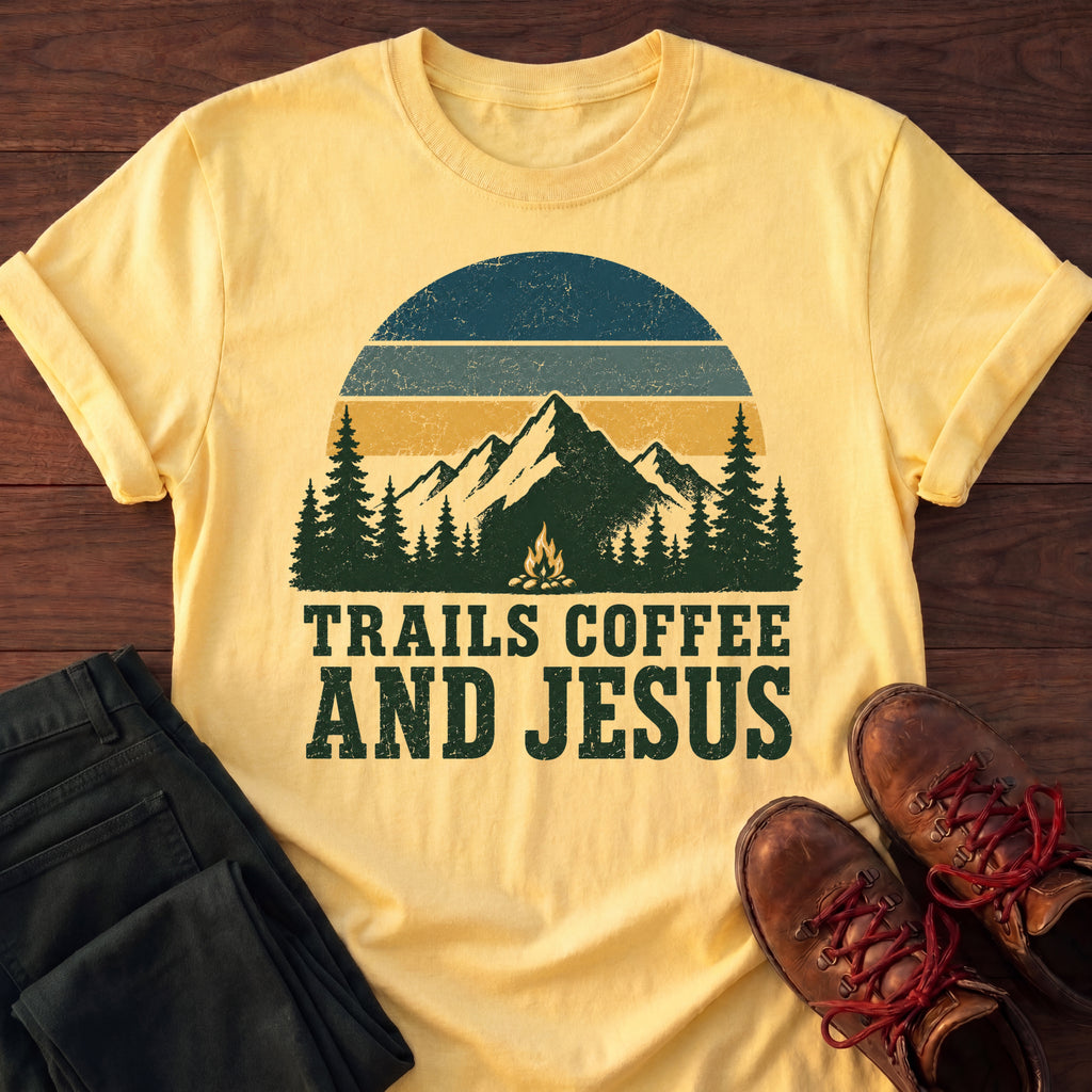 Trails, Coffee & Jesus T-Shirt