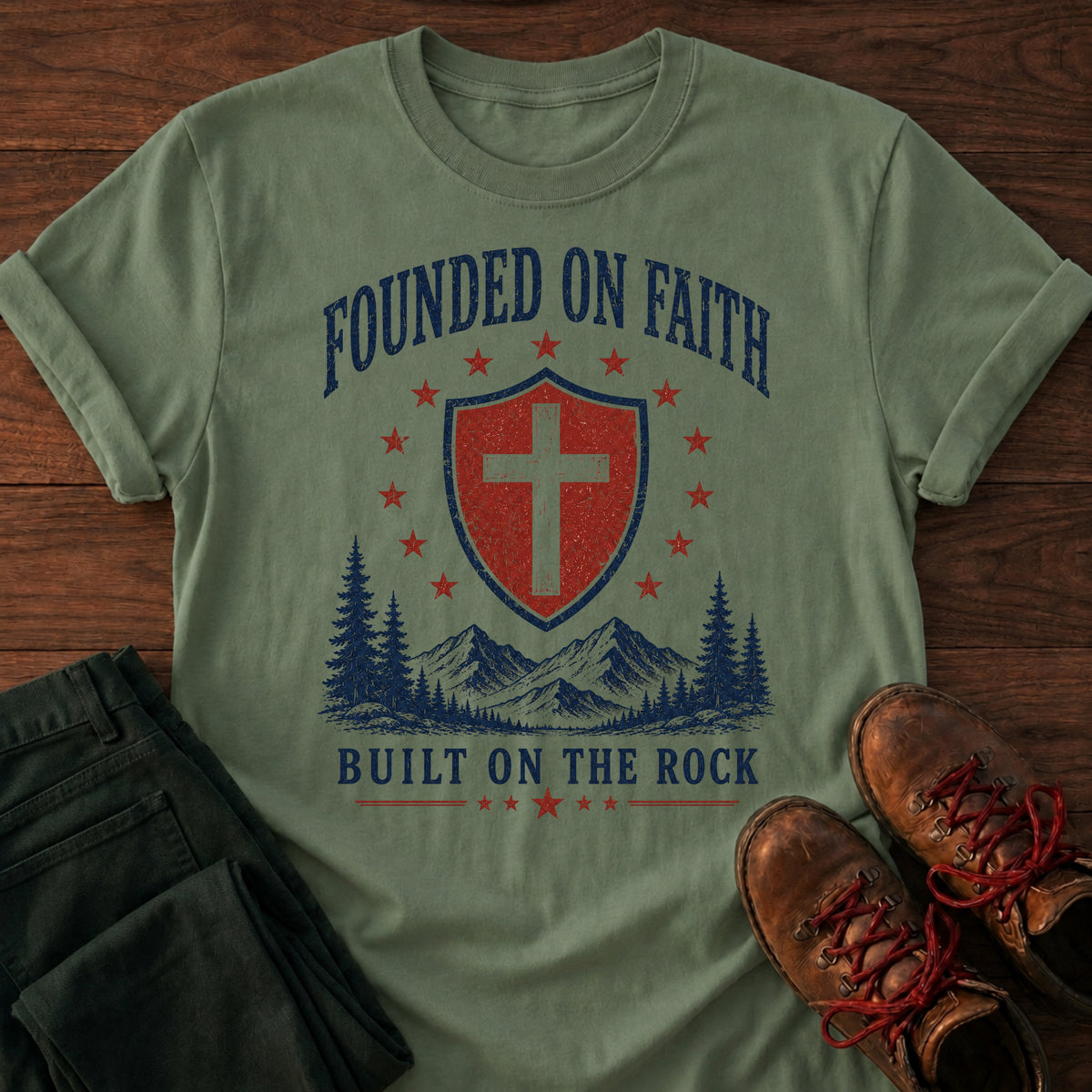 Founded On Faith T-Shirt