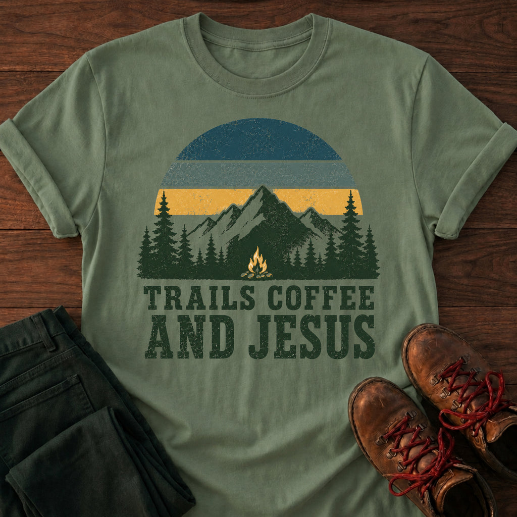 Trails, Coffee & Jesus T-Shirt
