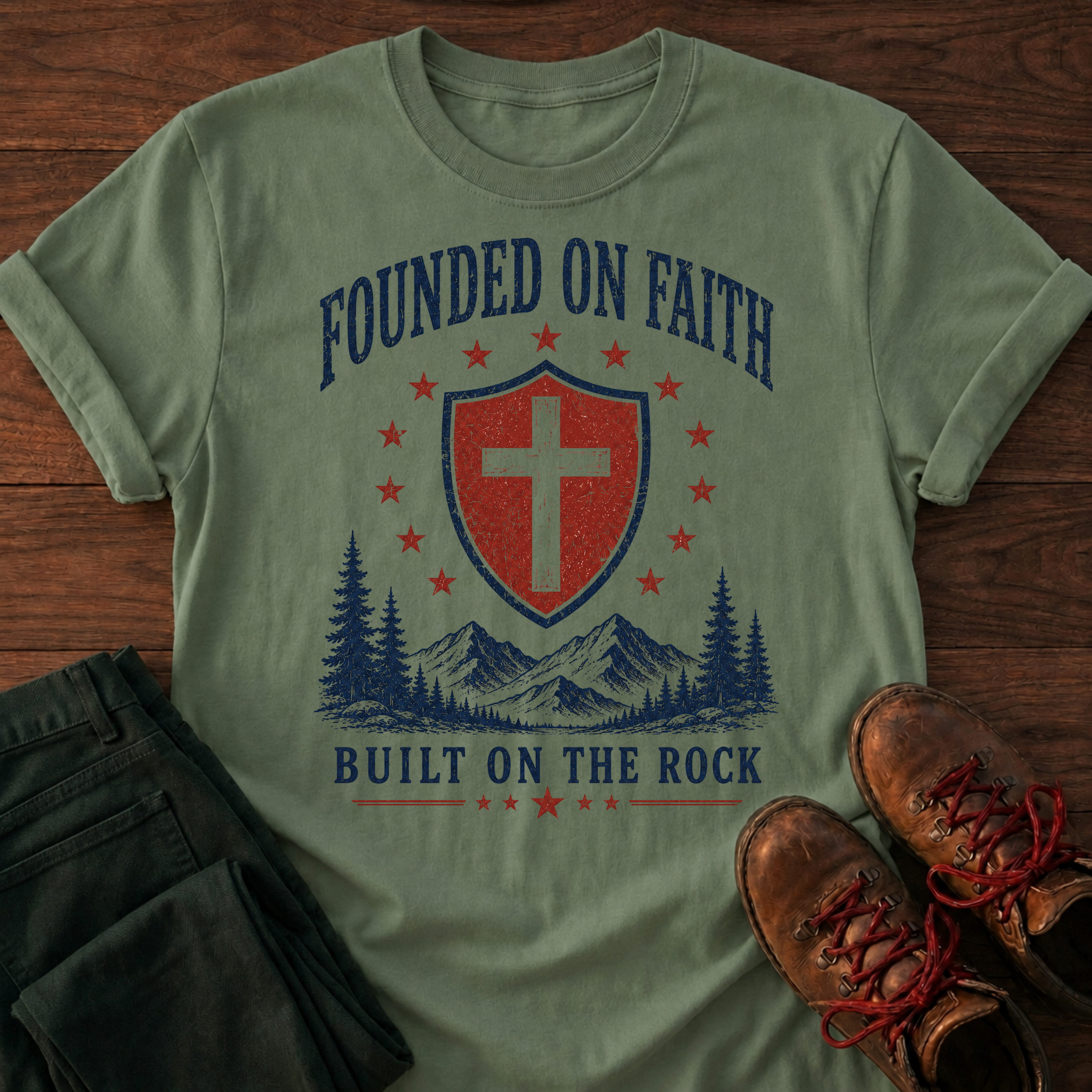 Founded On Faith T-Shirt