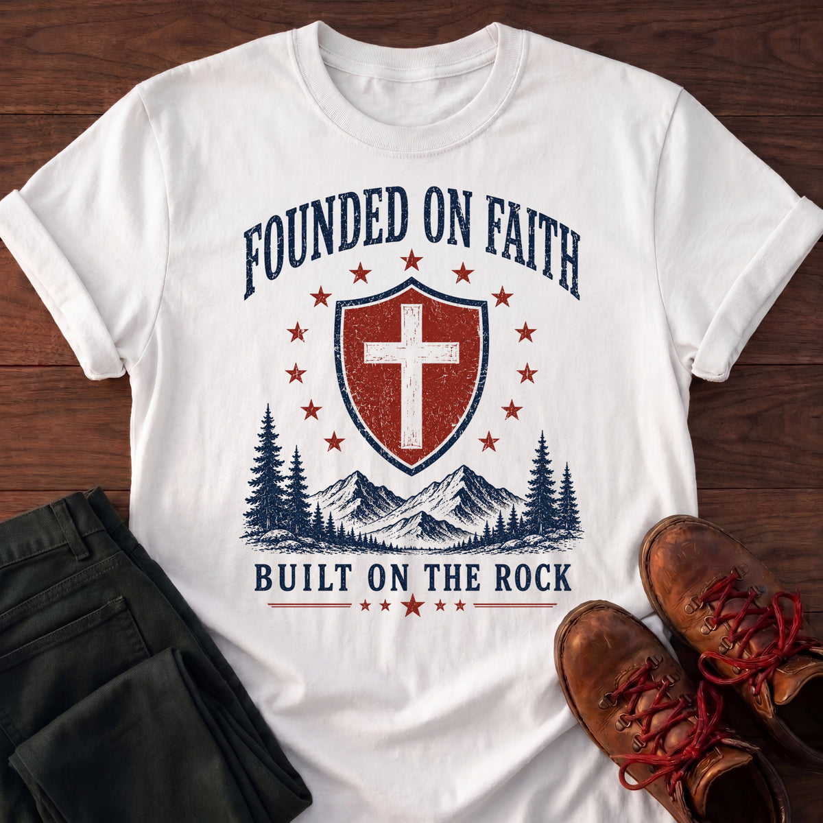 Founded On Faith T-Shirt