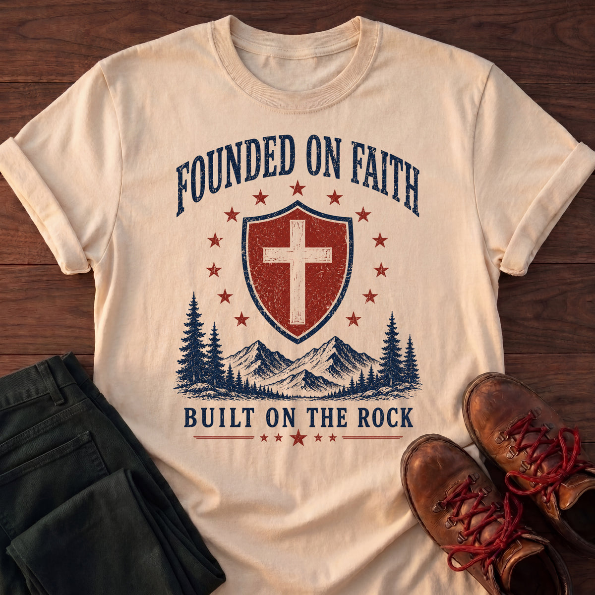 Founded On Faith T-Shirt