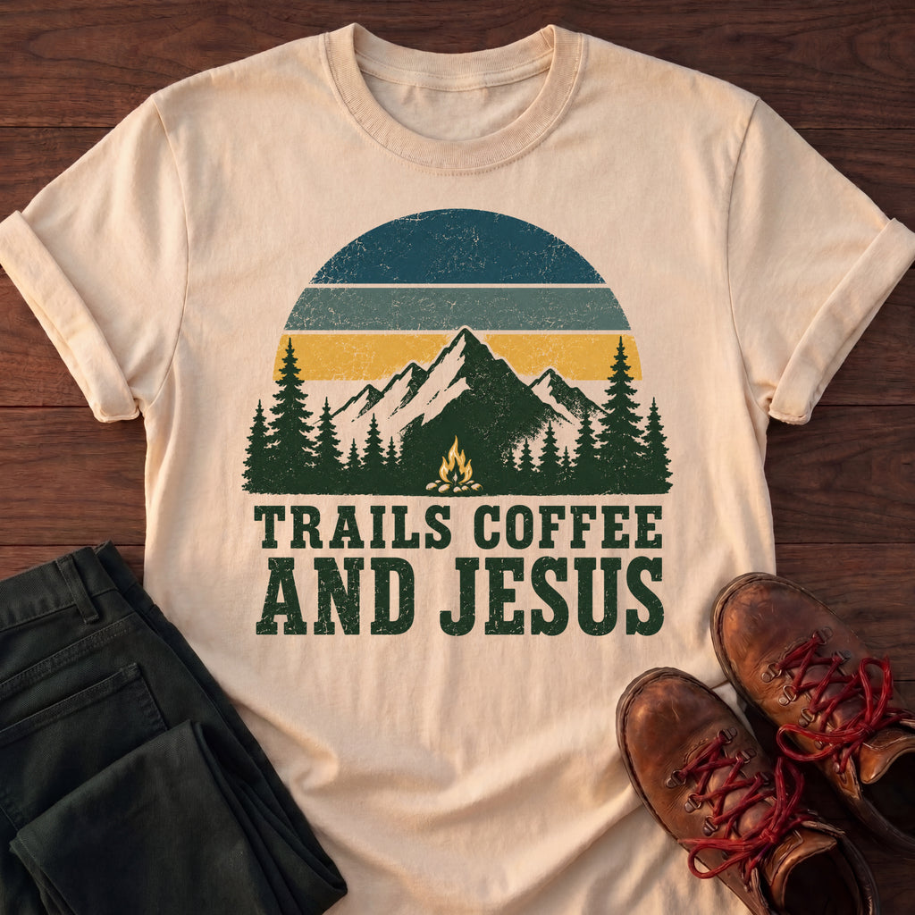 Trails, Coffee & Jesus T-Shirt