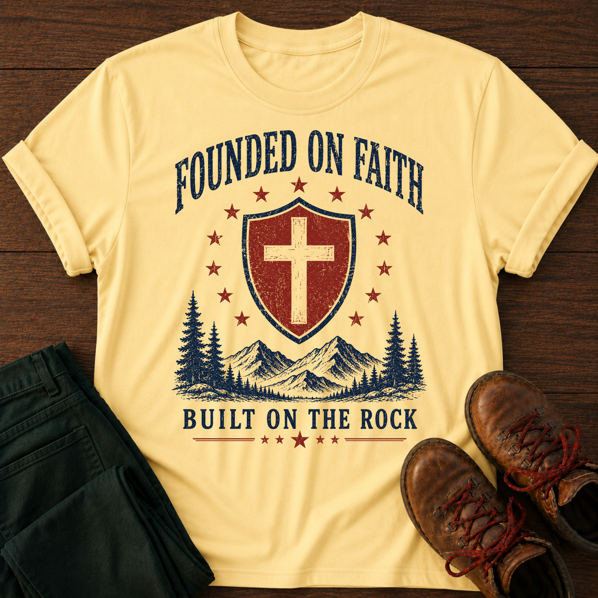 Founded On Faith T-Shirt