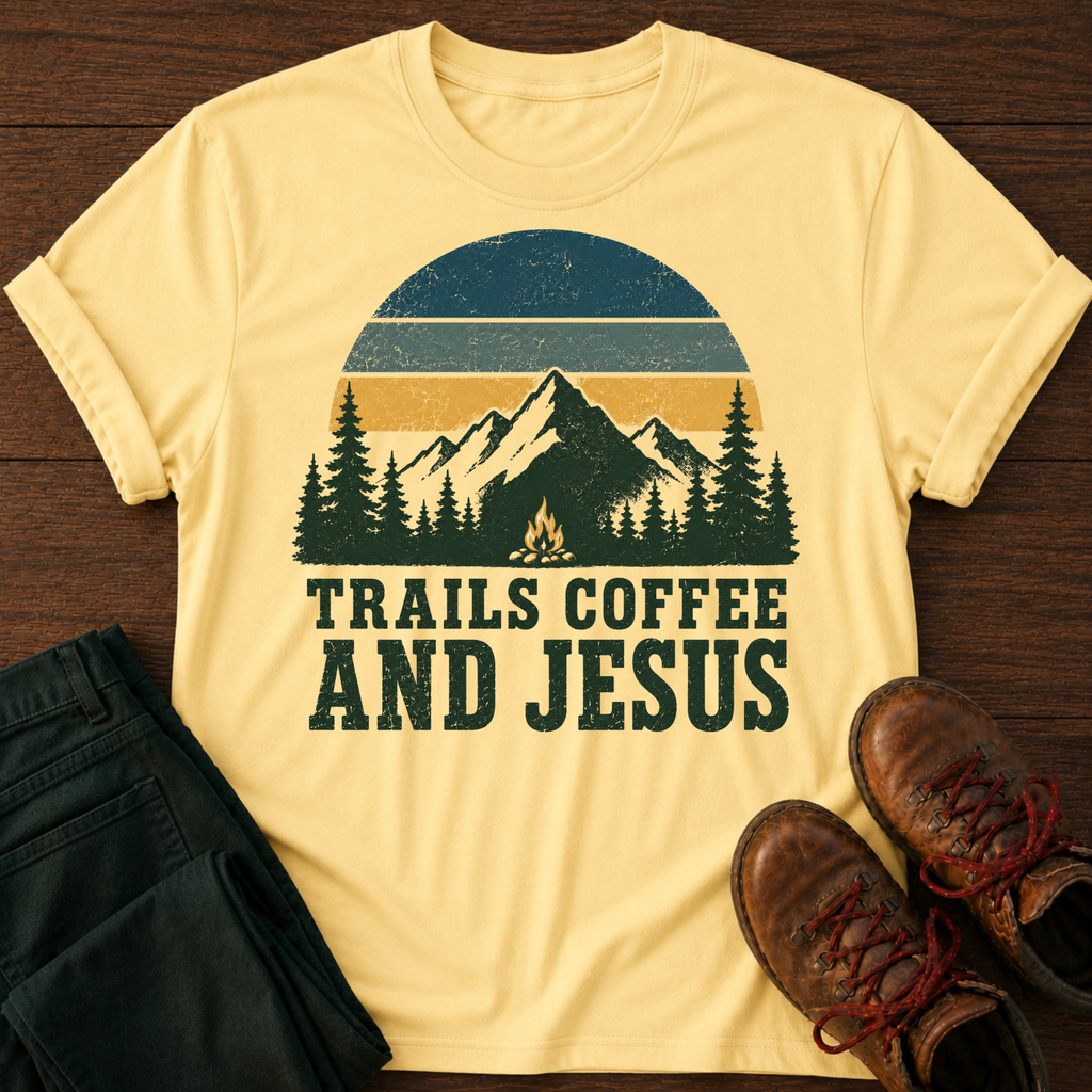 Trails, Coffee & Jesus T-Shirt
