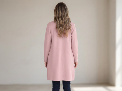 Sweater blazer coatigan - back view